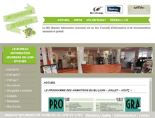 Tablet Screenshot of infojeune41.org